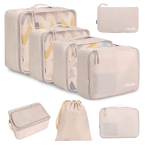 Essentials: BAGAIL 8 Set Packing Cubes, Lightweight Travel Luggage