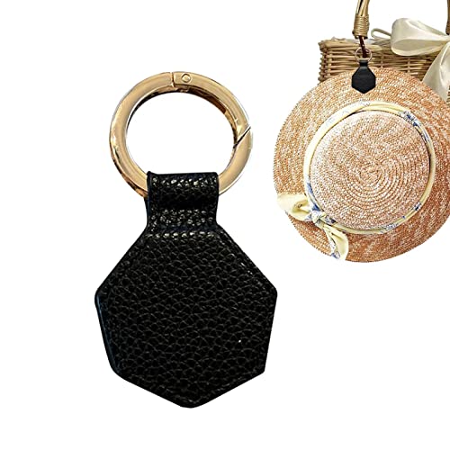 Magnetic Hat Clip for Travel - Hat Carrier Purse Accessories - Sun Hat Holder Hands-Free Bag (Hexagon, Black)